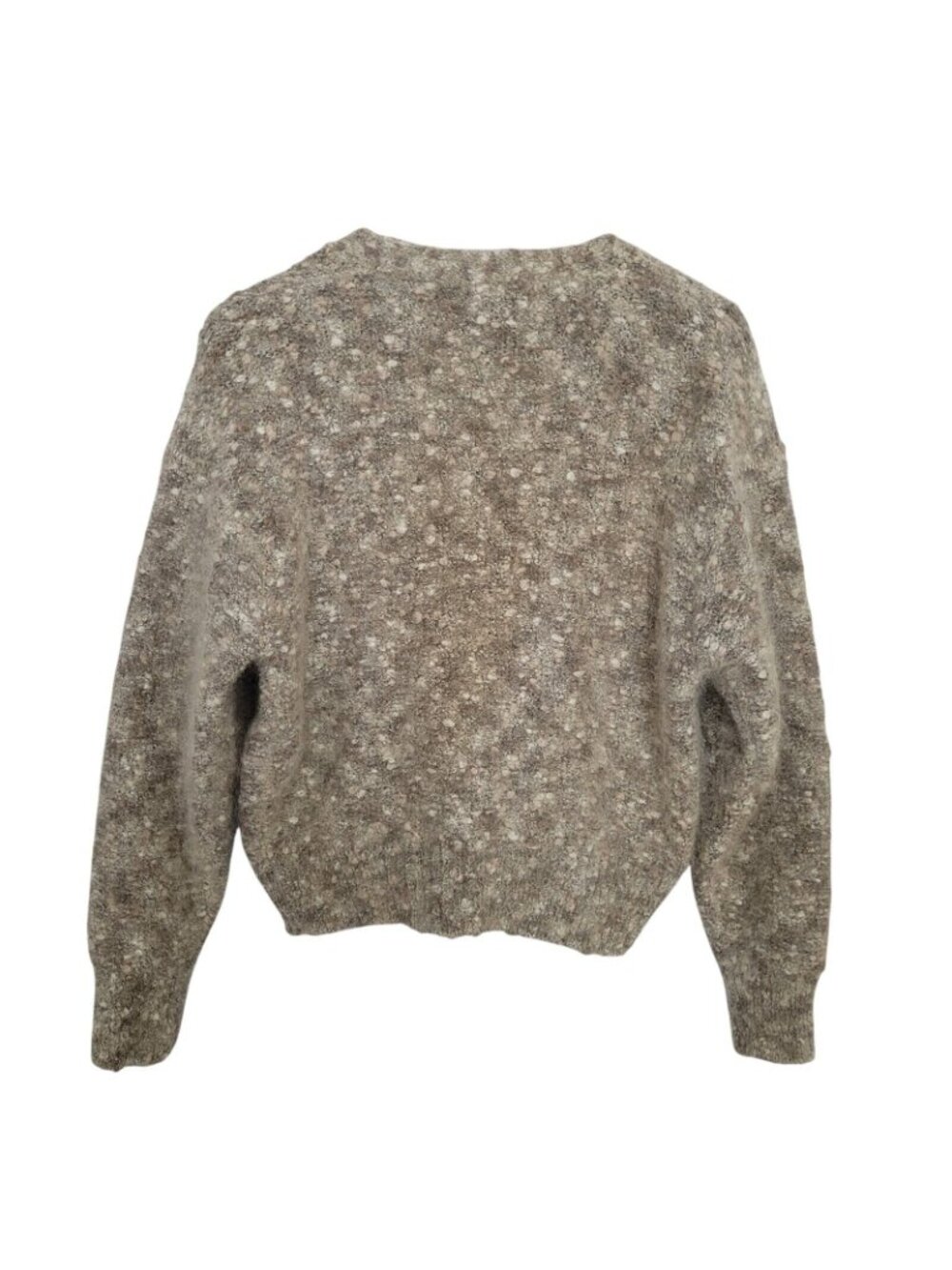 Princeton Club Mohair Cardigan Sweater Womens Size L Knit Long Sleeve Gray Cozy - Picture 2 of 9
